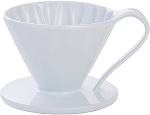 Cafec Flower Dripper Arita Ware Cup4 White