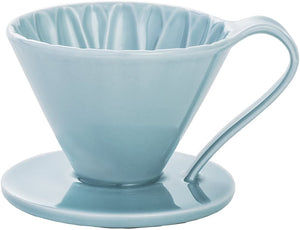 Cafec Flower Dripper Arita Ware Cup4 Blue