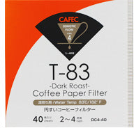 Cafec Dark Roast Filter Paper cup4. 40 units in box.