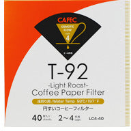 Cafec Light Roast Filter Paper cup4. 40 units in a box.