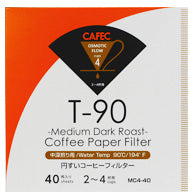 Cafec Medium-Dark Roast Filter Paper cup4. 40 units in a box.