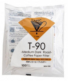 Cafec Medium-Dark Roast Filter Paper cup4. 100 units in a bag.